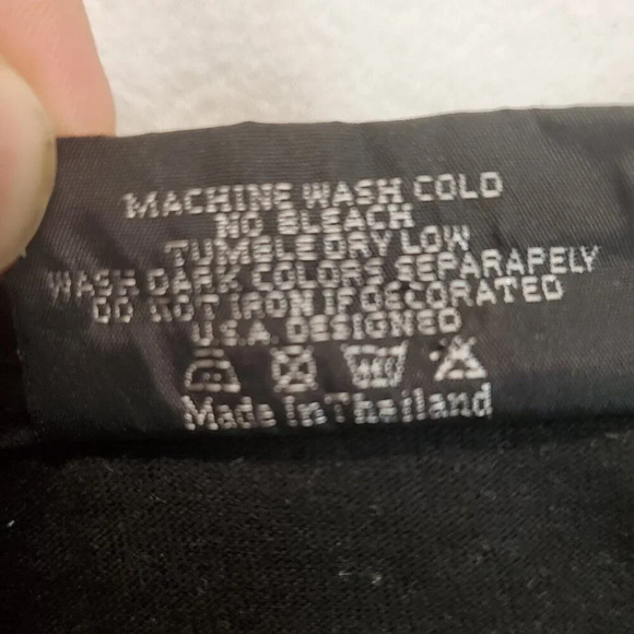 Rock Chang Grim Reaper Skull Scythe T Shirt Men's Size L Black Graphic Tee - Picture 7 of 8